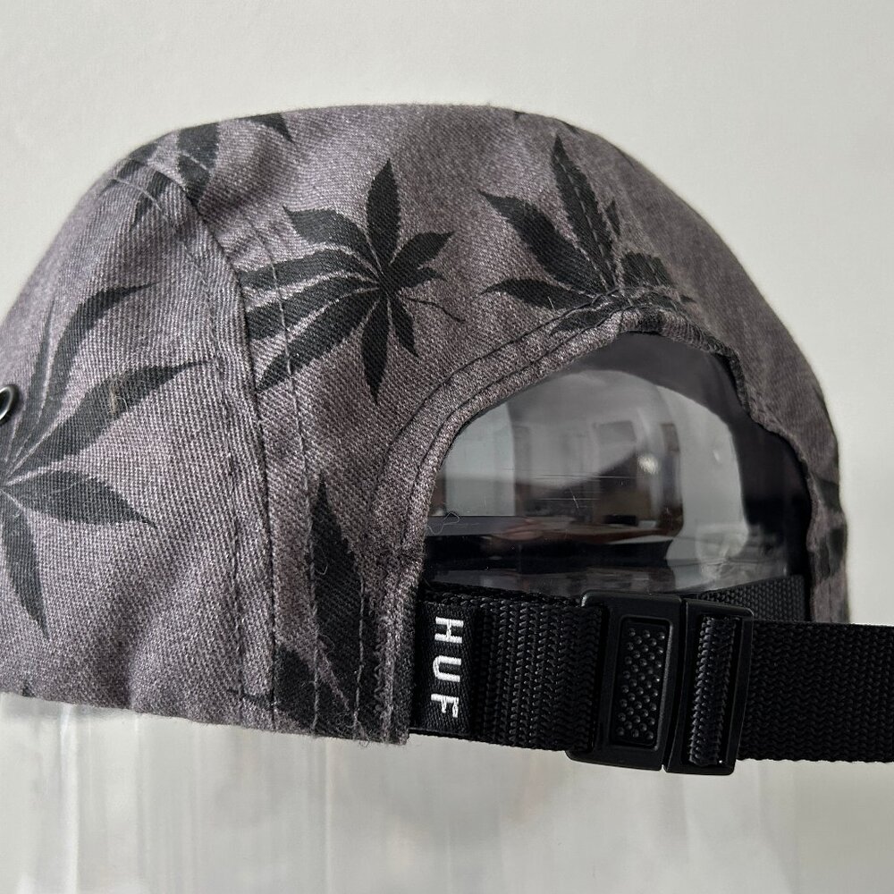 Rare HUF x Snoop Dogg Cap Gray Plant Adjustable Strapback Hat One Size USA EUC - Picture 6 of 11